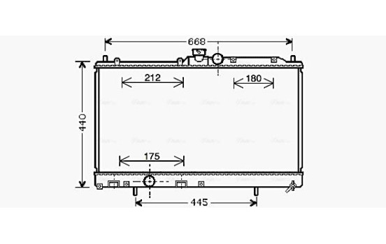 Radiator, engine cooling MT2195 Ava Quality Cooling