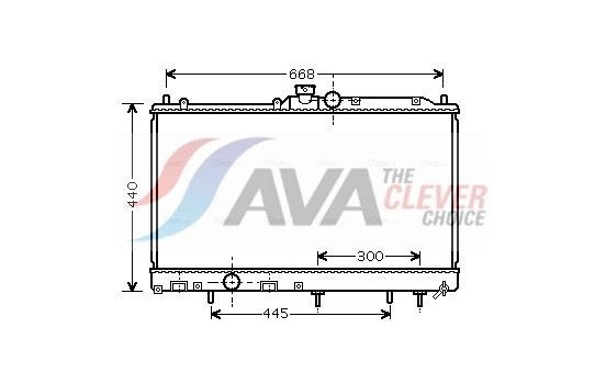 Radiator, engine cooling MT2196 Ava Quality Cooling