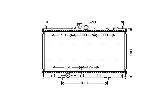 Radiator, engine cooling MT2199 Ava Quality Cooling