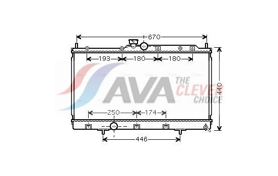 Radiator, engine cooling MT2199 Ava Quality Cooling