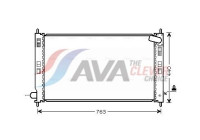 Radiator, engine cooling MT2201 Ava Quality Cooling