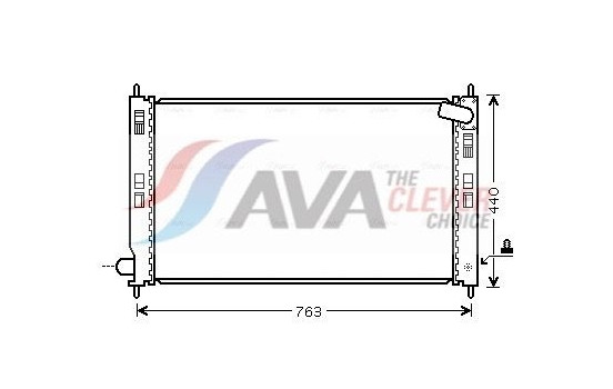 Radiator, engine cooling MT2201 Ava Quality Cooling