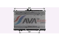Radiator, engine cooling MT2214 Ava Quality Cooling