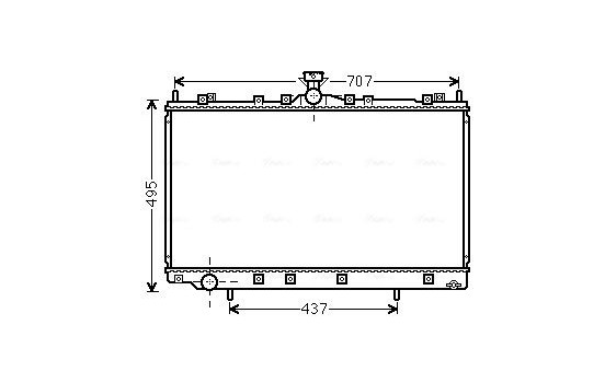 Radiator, engine cooling MT2215 Ava Quality Cooling