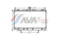 Radiator, engine cooling MT2215 Ava Quality Cooling