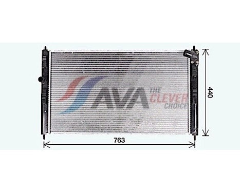 Radiator, engine cooling MT2274 Ava Quality Cooling, Image 2