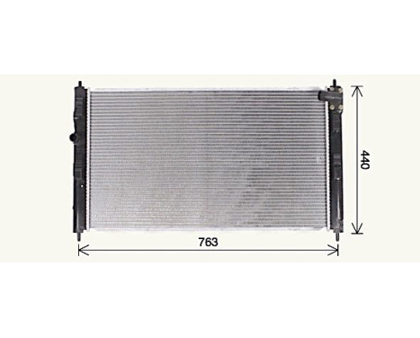 Radiator, engine cooling MT2275 Ava Quality Cooling, Image 2