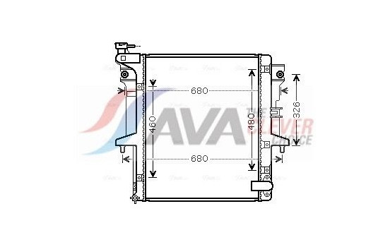 Radiator, engine cooling MTA2202 Ava Quality Cooling