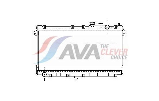 Radiator, engine cooling MZ2087 Ava Quality Cooling