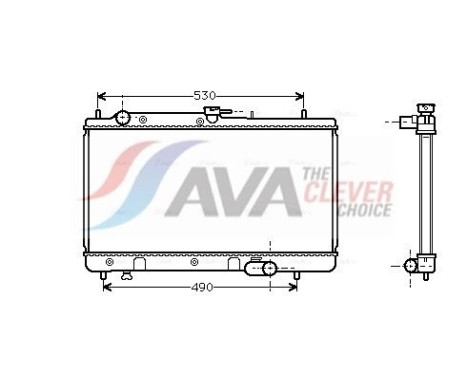 Radiator, engine cooling MZ2090 Ava Quality Cooling