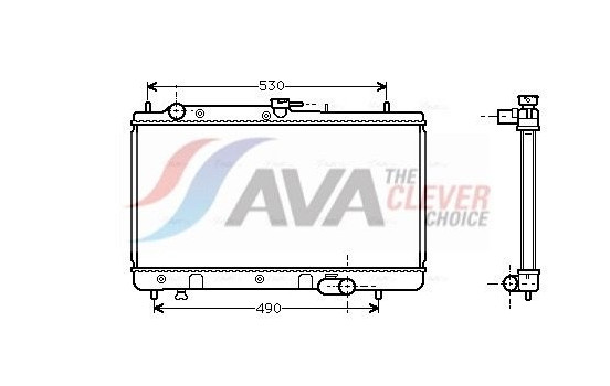 Radiator, engine cooling MZ2090 Ava Quality Cooling