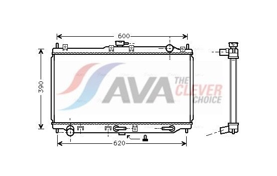 Radiator, engine cooling MZ2134 Ava Quality Cooling