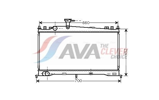Radiator, engine cooling MZ2160 Ava Quality Cooling