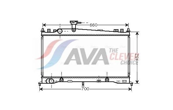 Radiator, engine cooling MZ2161 Ava Quality Cooling