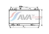 Radiator, engine cooling MZ2163 Ava Quality Cooling