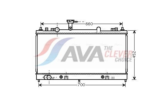 Radiator, engine cooling MZ2163 Ava Quality Cooling