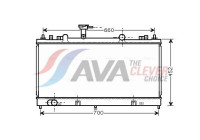 Radiator, engine cooling MZ2164 Ava Quality Cooling