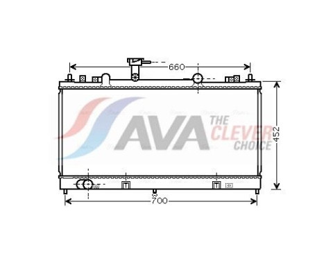 Radiator, engine cooling MZ2164 Ava Quality Cooling