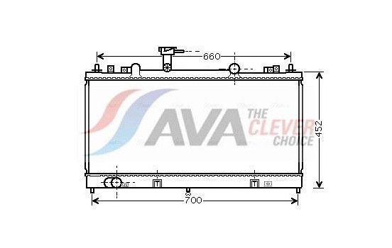 Radiator, engine cooling MZ2164 Ava Quality Cooling