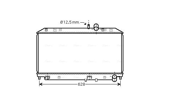 Radiator, engine cooling MZ2169 Ava Quality Cooling