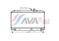 Radiator, engine cooling MZ2169 Ava Quality Cooling