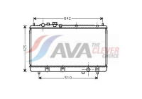 Radiator, engine cooling MZ2173 Ava Quality Cooling