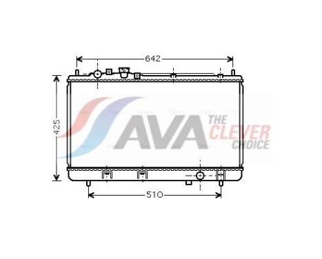 Radiator, engine cooling MZ2173 Ava Quality Cooling