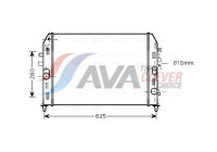 Radiator, engine cooling MZ2205 Ava Quality Cooling