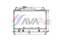 Radiator, engine cooling MZ2210 Ava Quality Cooling