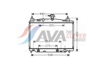 Radiator, engine cooling MZ2212 Ava Quality Cooling
