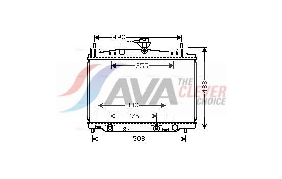 Radiator, engine cooling MZ2212 Ava Quality Cooling