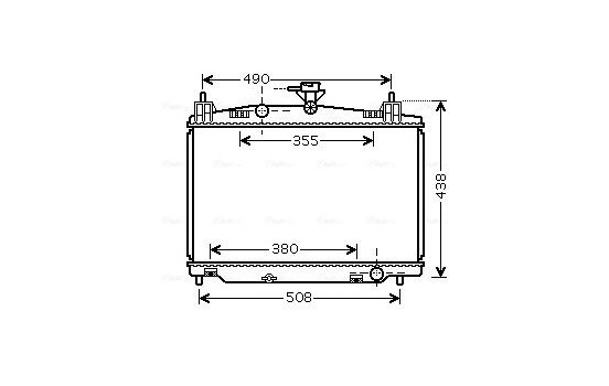 Radiator, engine cooling MZ2213 Ava Quality Cooling