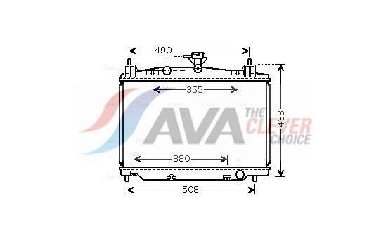 Radiator, engine cooling MZ2213 Ava Quality Cooling
