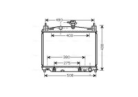 Radiator, engine cooling MZ2215 Ava Quality Cooling