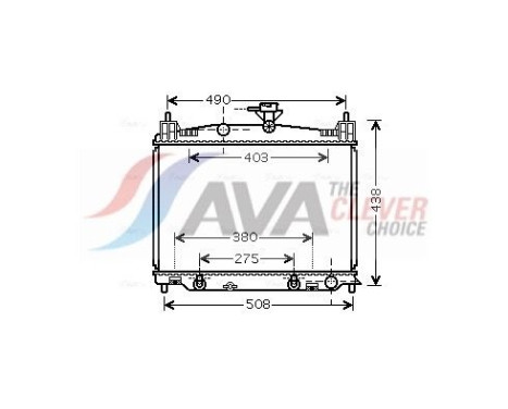 Radiator, engine cooling MZ2215 Ava Quality Cooling
