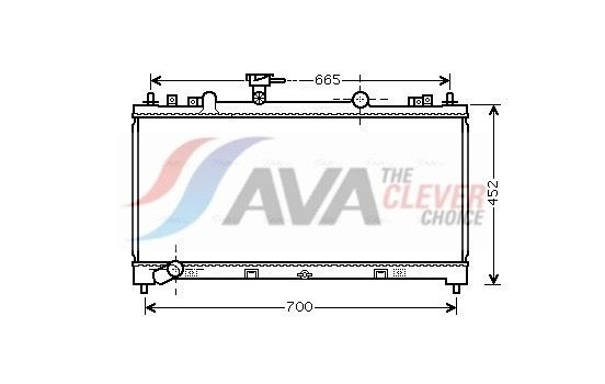 Radiator, engine cooling MZ2226 Ava Quality Cooling