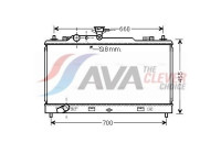 Radiator, engine cooling MZ2227 Ava Quality Cooling