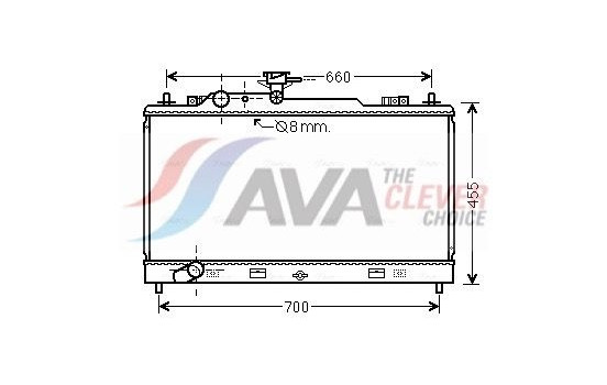 Radiator, engine cooling MZ2227 Ava Quality Cooling