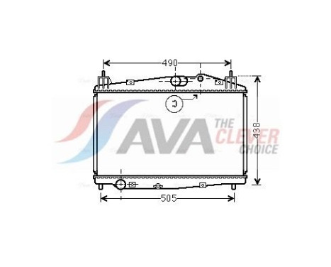 Radiator, engine cooling MZ2229 Ava Quality Cooling