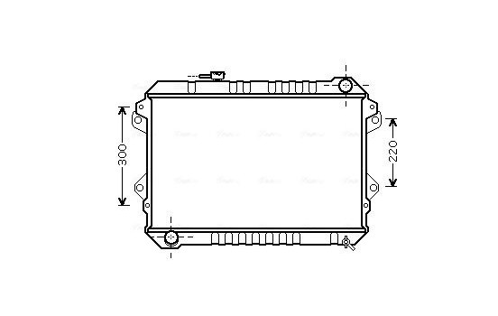 Radiator, engine cooling MZ2232 Ava Quality Cooling