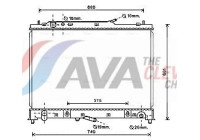 Radiator, engine cooling MZ2245 Ava Quality Cooling