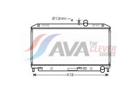 Radiator, engine cooling MZ2262 Ava Quality Cooling