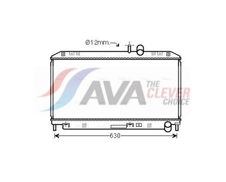 Radiator, engine cooling MZ2262 Ava Quality Cooling