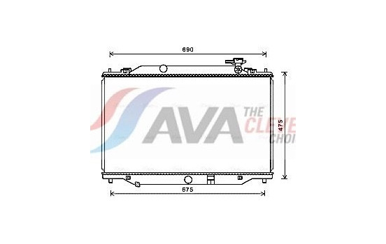 Radiator, engine cooling MZ2270 Ava Quality Cooling