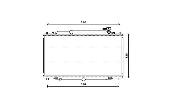 Radiator, engine cooling MZ2280 Ava Quality Cooling