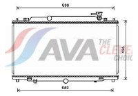 Radiator, engine cooling MZ2280 Ava Quality Cooling