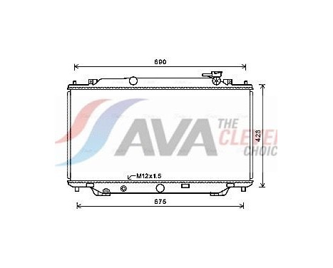 Radiator, engine cooling MZ2282 Ava Quality Cooling