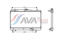 Radiator, engine cooling MZA2066 Ava Quality Cooling