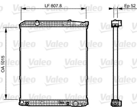 Radiator, engine cooling NEW ORIGINAL PART 733506 Valeo
