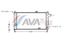 Radiator, engine cooling OL2050 Ava Quality Cooling